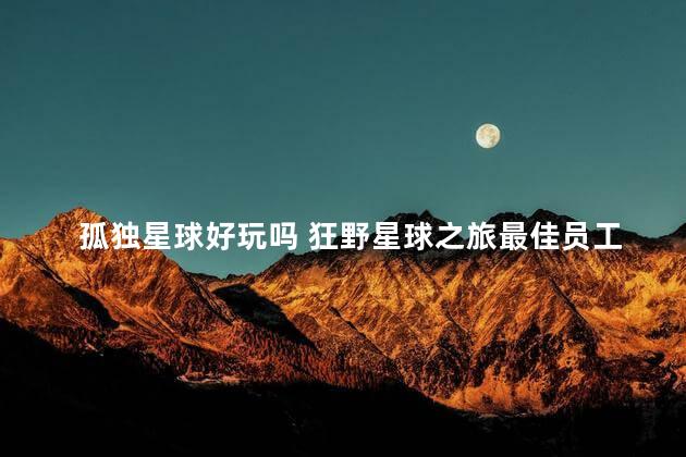 孤独星球好玩吗 狂野星球之旅最佳员工